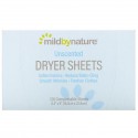 Mild By Nature, 건조기용 드라이시트, 무향, 자연 분해 시트 120매