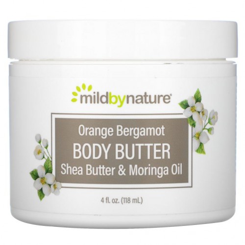 Mild By Nature, 오렌지 베르가못 바디 버터, 118ml(4fl oz)