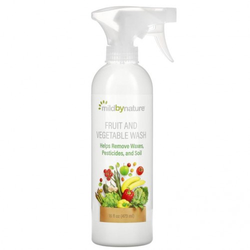 Mild By Nature, 과일 및 채소 세정제, 473ml(16fl oz)
