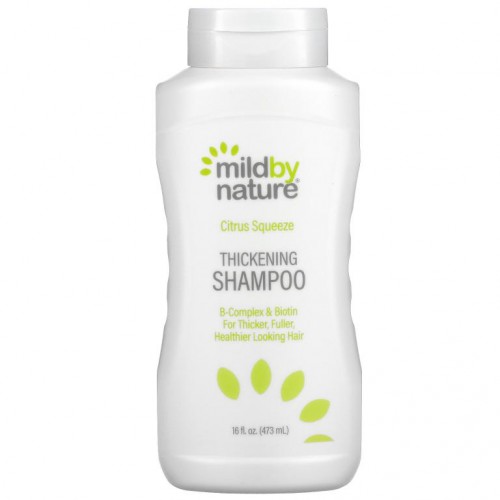 Mild By Nature, 모발 강화 B-복합체 + 비오틴 샴푸, 설페이트 무함유, 시트러스 스퀴즈, 473ml(16fl oz)