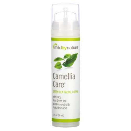 Mild By Nature, Camellia Care, EGCG 그린티 스킨 크림 50ml(1.7fl oz)