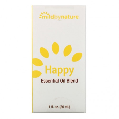 Mild By Nature, Happy, 에센셜 오일 블렌드, 1oz