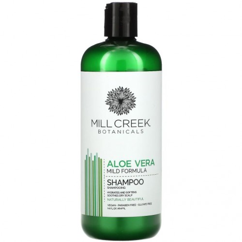 Mill Creek Botanicals, 알로에베라 샴푸, 마일드 포뮬러, 414ml(14fl oz)