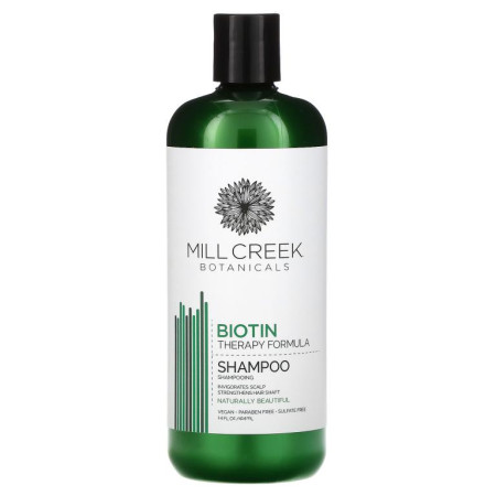 Mill Creek Botanicals, 비오틴 샴푸, 테라피 포뮬라, 414ml(14fl oz)