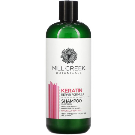 Mill Creek Botanicals, 케라틴 샴푸, 리페어 포뮬러, 414ml(14fl oz)