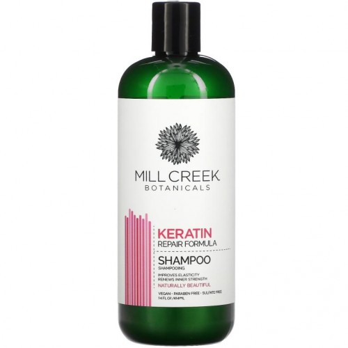 Mill Creek Botanicals, 케라틴 샴푸, 리페어 포뮬러, 414ml(14fl oz)