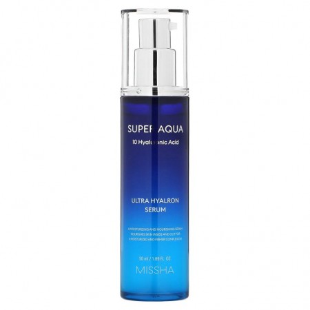 Missha, 수퍼 아쿠아, 울트라 히알론 세럼, 1.69 fl oz(50 ml)
