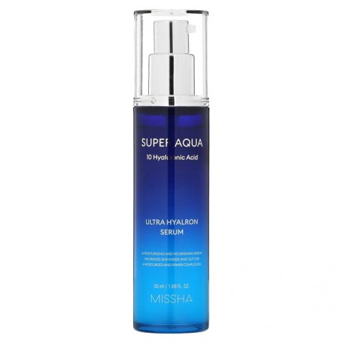 Missha, 수퍼 아쿠아, 울트라 히알론 세럼, 1.69 fl oz(50 ml)
