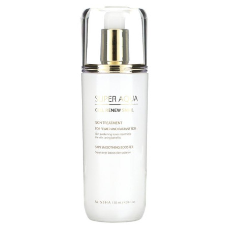 Missha, 수퍼 아쿠아, 셀 리뉴 스네일 스킨 트리트먼트, 130ml(4.39fl oz)