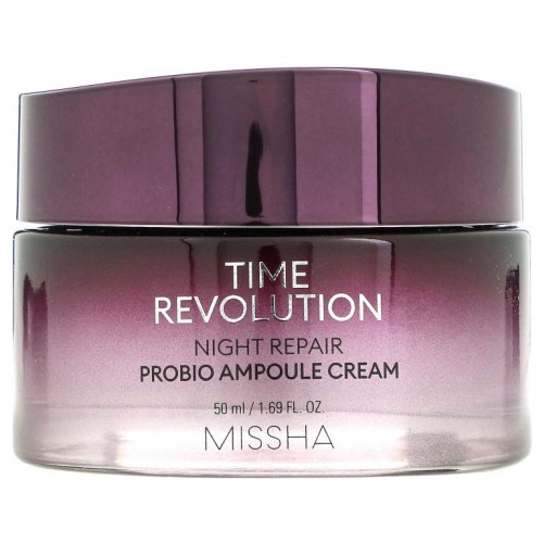 Missha, 타임 레볼루션, 나이트 리페어 프로바이오 앰플 크림, 50ml(1.69fl oz)