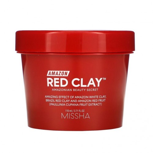 Missha, 아마존 Red Clay, 모공 뷰티 마스크, 110ml(3.71fl oz)