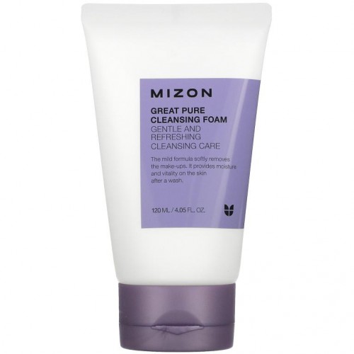 Mizon, Great Pure Cleansing Foam, 4.05 fl oz (120 ml)