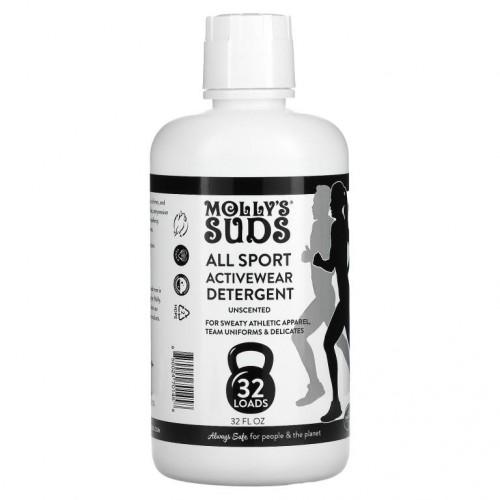 Molly's Suds, 올 스포츠 활동복 세제, 무향, 32fl oz