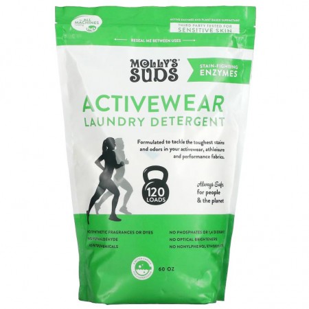 Molly's Suds, Activewear Laundry Detergent, 60 oz