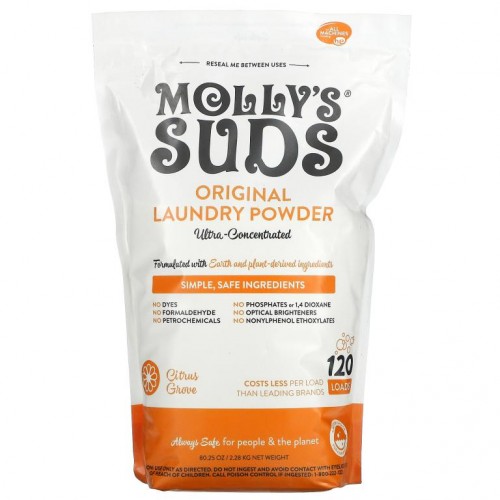 Molly's Suds, Original Laundry Powder, Citrus Grove, 80.25 oz (2.28 kg)