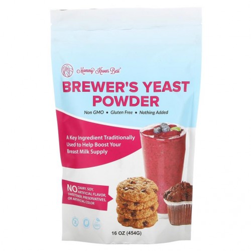 Mommy Knows Best, 맥주 효모 분말, 454g(16oz)