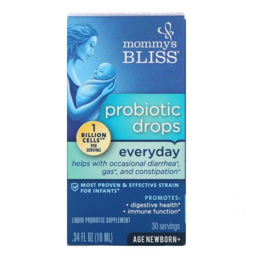 Mommy's Bliss, 프로바이오틱 드롭, 에브리데이, 신생아 및 유아, 10ml(0.34 fl oz)