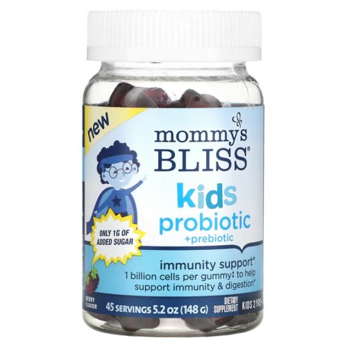 Mommy's Bliss, 어린이용 프로바이오틱 + 프리바이오틱, 만 2세 이상, 베리, 구미젤리 45개