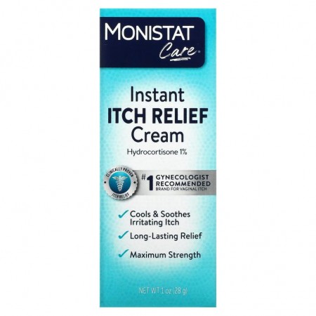 Monistat, 케어, 즉각적인 가려움증 완화 크림, 28g(1oz)