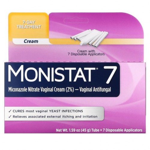 Monistat, 7-Day 트리트먼트 크림, 일회용 애플리케이터 7개 + 45g(1.59oz) 튜브