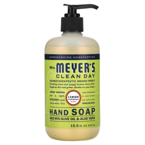 Mrs. Meyers Clean Day, 핸드 솝, 레몬 버베나, 370ml(12.5fl oz)