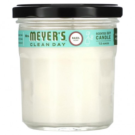 Mrs. Meyers Clean Day, 소이 향초, 바질 향, 7.2oz