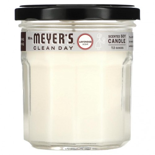 Mrs. Meyers Clean Day, 소이 향초, 라벤더 향, 7.2oz