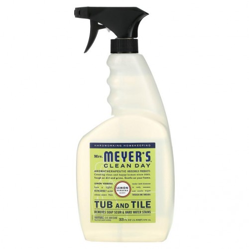 Mrs. Meyers Clean Day, 욕조와 타일, 레몬 버베나 향, 976ml(33fl oz)