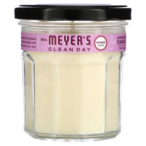 Mrs. Meyers Clean Day, Peony Candle, 7.2 oz (204 g)