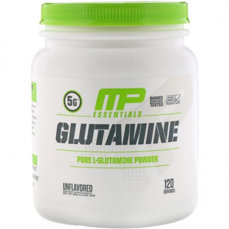 MusclePharm, 에센셜스, 글루타민, 무맛, 600g(1.32lbs)
