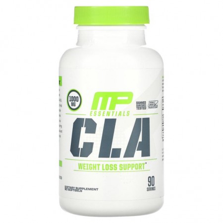 MusclePharm, 에센셜스, CLA, 1,000mg, 소프트젤 90정