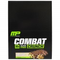 MusclePharm, Combat Crunch, 초콜릿 칩 쿠키 도우, 바 12개, 각 63g