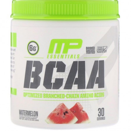 MusclePharm, Essentials, BCAA, 수박, 216g(0.48lbs)