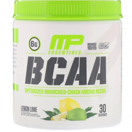 MusclePharm, Essentials, BCAA, 레몬 라임, 234g(0.52lbs)