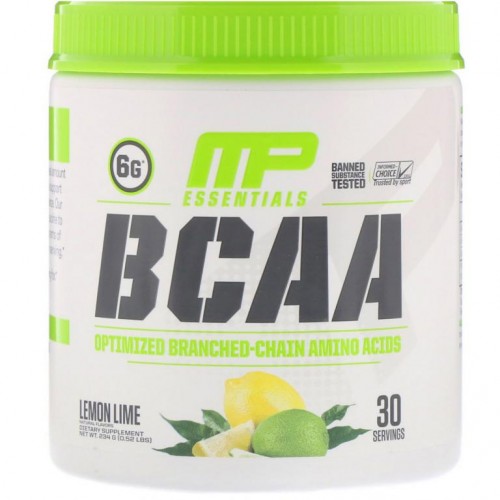 MusclePharm, Essentials, BCAA, 레몬 라임, 234g(0.52lbs)