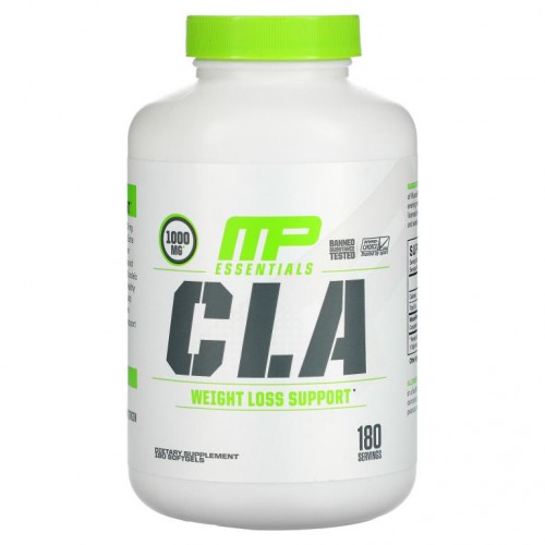 MusclePharm, Essentials, CLA, 1,000mg, 소프트젤 180정