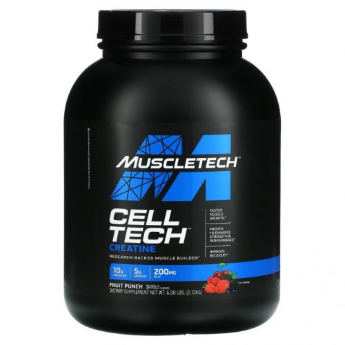 MuscleTech, 퍼포먼스 시리즈, CELL-TECH, 가장 강력한 크레아틴 포뮬라, 과일 펀치, 2.72kg(6.00lbs)