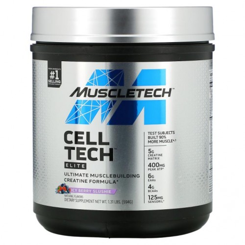 MuscleTech, Cell Tech, Elite, Icy Berry Slushie, 1.31 lbs (594 g)