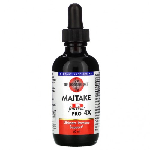 Mushroom Wisdom, Maitake D-Fraction, 프로 4X, 60ml