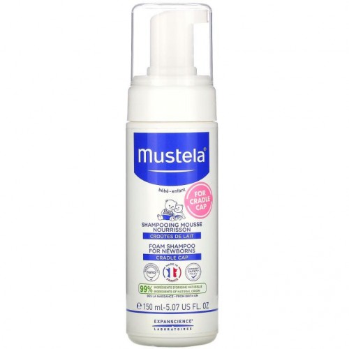 Mustela, 신생아용 거품 샴푸, 150ml(5.07fl oz)