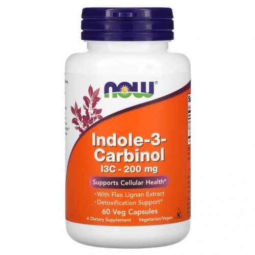 NOW Foods, 인돌-3-카르비놀, 200mg, 베지 캡슐 60정