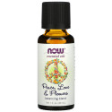 NOW Foods,  에센셜 오일, 피스, 러브 앤 플라워, 밸런싱 혼합물, 30ml(1fl. oz)