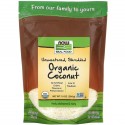 NOW Foods, 오가닉 코코넛, 언스위튼드, 슈레디드, 10 oz (284 g)