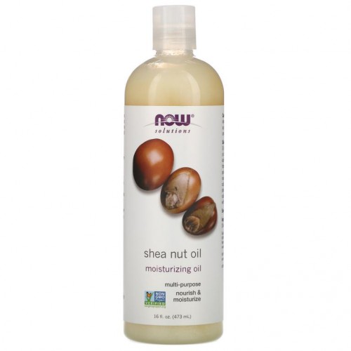 NOW Foods, 솔루션즈, 시어 너트 오일, 퓨어 보습 오일, 473 ml(16 fl oz)