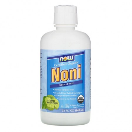 NOW Foods, 유기농 인증, 노니, 슈퍼 과일, 946ml(32fl oz)