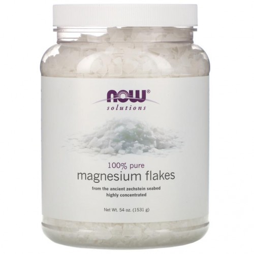 NOW Foods, 솔루션, 마그네슘 플레이크, 100% 순수, 54 oz (1531 g)