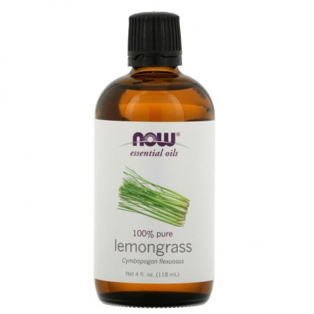 NOW Foods, 에센셜 오일, 레몬그라스, 118ml(4fl oz)
