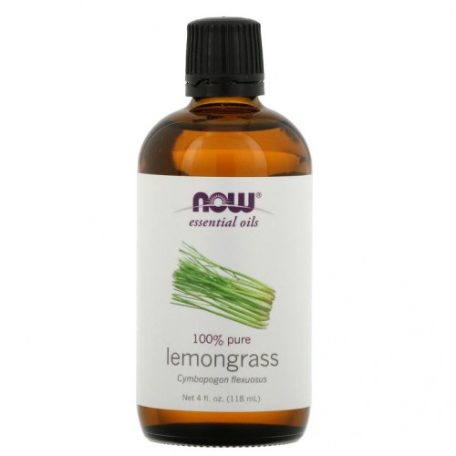 NOW Foods, 에센셜 오일, 레몬그라스, 118ml(4fl oz)