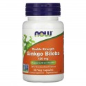 NOW Foods, 은행나무, 더블 스트렝스, 120mg, 베지 캡슐 50정