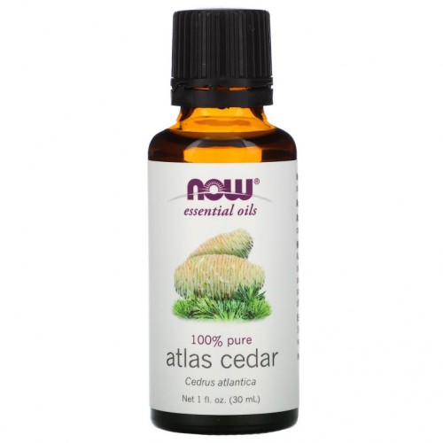 NOW Foods, 에센셜 오일, 아틀라스 시더, 1 fl oz (30 ml)